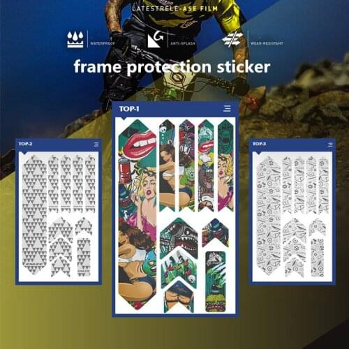 Bike frame sticker repair MTB road bike anti-scratch 3M protective film bicycle fork decoration paint repair