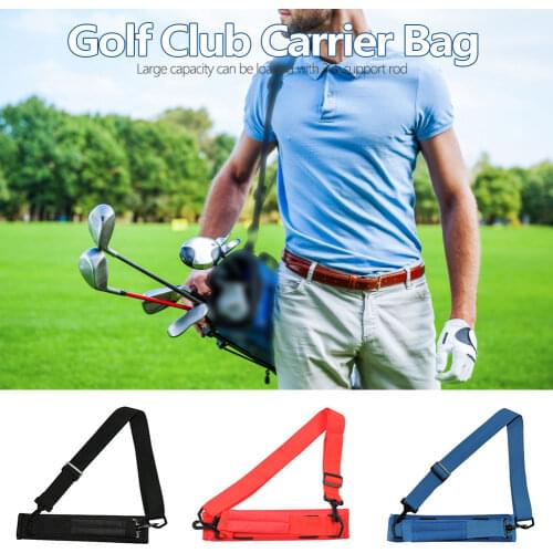 Golf Club Carrier Bag Lightweight Carry Driving Range Kids Men Women Course Training Case Pack Gift Sport Travel Accessories