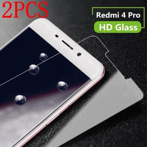 2PCS Tempered Glass For Xiaomi Redmi 4 pro Screen Protector Toughened protective film For Redmi 4 prime glass