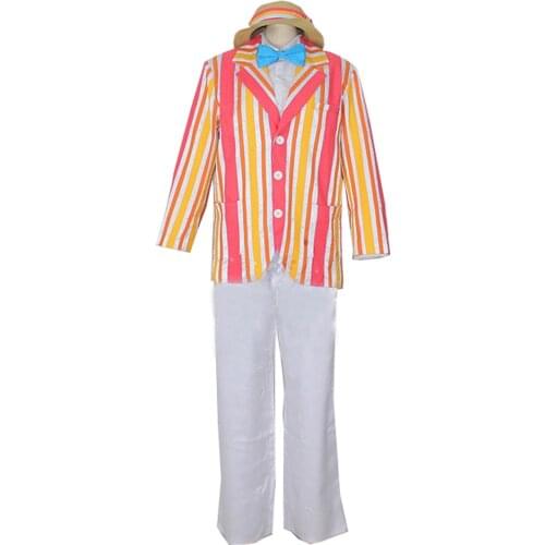 2019 1964 Flim Mary Poppins Cosplay Bert Traje Adulto Roupas Jaqueta Carnaval Outfit Full Set