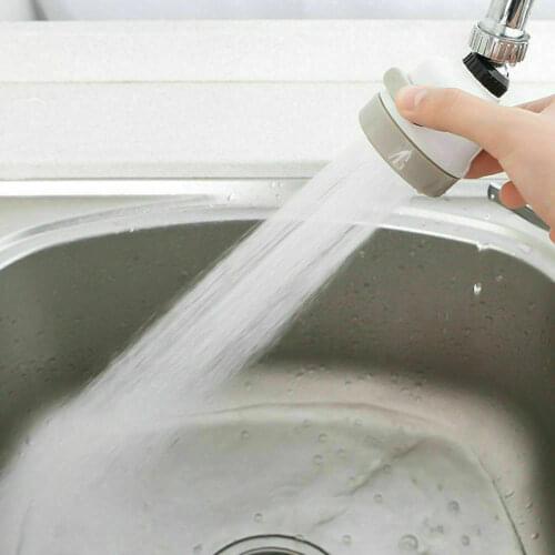 2020 Newest White Moveable Kitchen Tap Head 360° Rotatable Faucet Water Saving Filter Sprayer Faucet Booster Water Saver