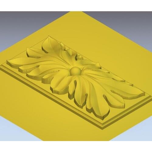 3d model relief for cnc in STL file format rosette_20