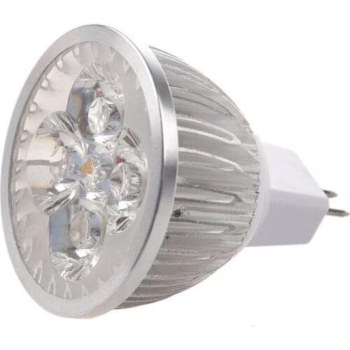 4 * 1W GU5.3 MR16 12V Warm White LED Light Lamp Bulb Spotlight