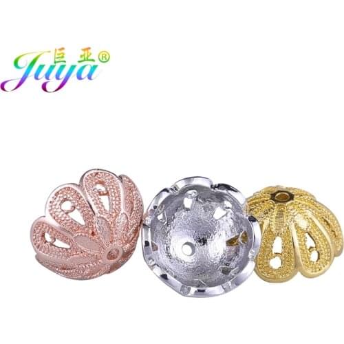 Juya DIY Jewelry Accessories Supplies Decorative Crown Bead Caps For Women Brushes Tasssels Beads Earrings Jewelry Making