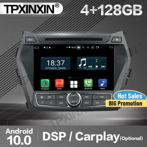128G Carplay Car Radio 2 Din Stereo Receiver Android 10 For Hyundai IX45 2013 2014 2015 2016 2017 2018 IPS GPS Player Audio Unit
