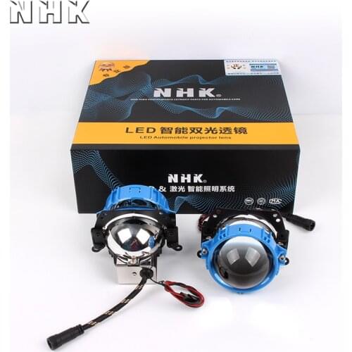 NHK Bi-LED Projector Pro Version mini 2.8 inch LHDRHD low beam 45W high beam 55W 5500K LED auto headlight car accessories