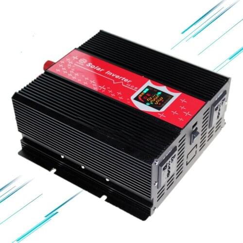 Pure Sine Wave Inverter 12V DC to 220v AC 1000W Solar Inverter car converters with digital display