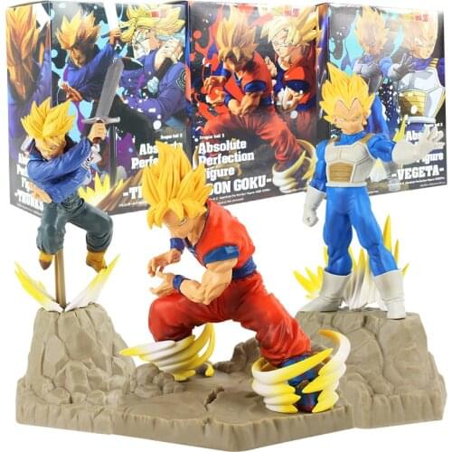 17-23cm Dragon Ball Son Goku Vegeta Trunks Battle Figurine PVC Model Decoration Figure Toys Doll