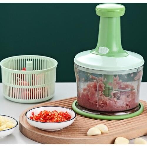 Vegetable Shredder Processor Dehydrated Meat Grinder Multi-Function Blender Egg White Whisk Garlic Meats Manual Household Tools