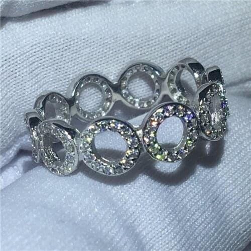 Fine ring 100% Soild 925 Sterling silver AAAA cz Engagement Wedding Band Rings set for women Bridal Finger Party Jewelry