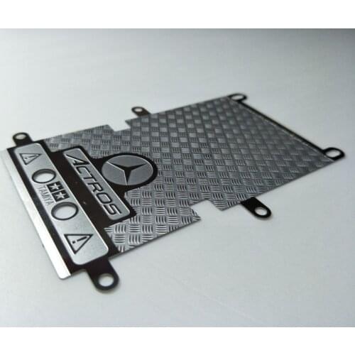 Metal Decorative checkered Stainless steel plate For 1/14 scale RC Tamiya Three axis Actros 3363 Tractor Trailer 56348 56352