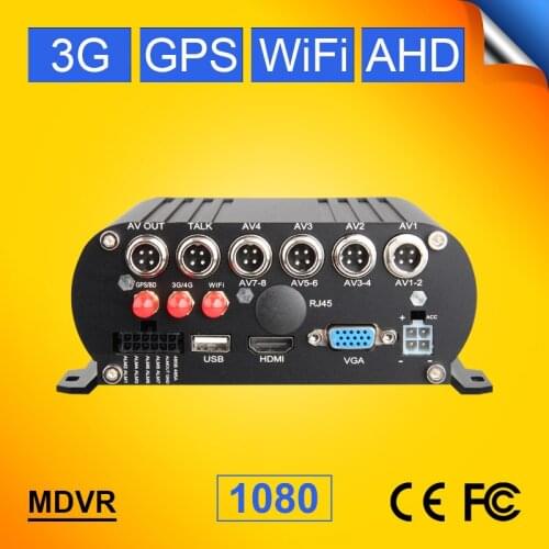 1080P AHD Mobile Dvr Video Recorder 4CH 3G GPS Wifi HDD Hard Disk M-dvr Security System Real Time Surveillance Remote View Dvr