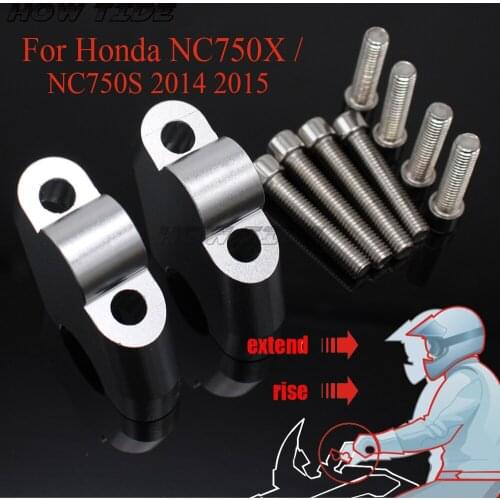 Motorcycle Accessories Hot Sale Handle Bar Clamp Raised Extend Handlebar Mount Riser For Honda NC750X / NC750S DCT 2014 2015