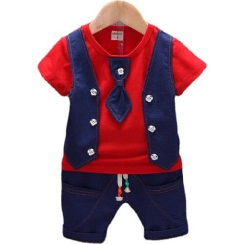 New Summer Baby Boys Clothes Suit Children Cotton T-Shirt Shorts 2Pcs/Sets Toddler Casual Costume Infant Outfits Kids Tracksuits