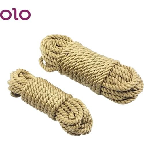 OLO Flirting Adult Game Sex Toys for Couples Restraint Roleplay Soft Cotton Rope Fetish 5m 10m Slave SM Bondage Rope