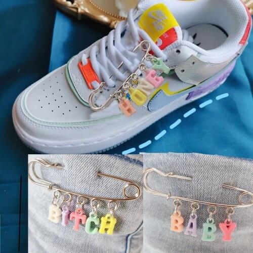 Pinkycolor Angel Baby Honey Queen Love Sexy Daddy Pin Brooch Waist Jewelry Shoe Decoration Accessories Shoelace Buckle