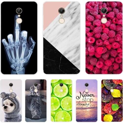Silicone Case For xiaomi Redmi 5 Plus 5.99 Inch Case For xiaomi Redmi 5 5.7 inch Cover hongmi 5 Plus Phone Cases clear flower