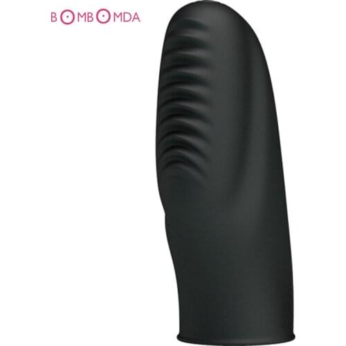 Silicone Finger Ring Vibrator Waterproof Clit Clitoris Stimulator G-spot Massager Sex Bullet Vibrator For Couples Adult Games