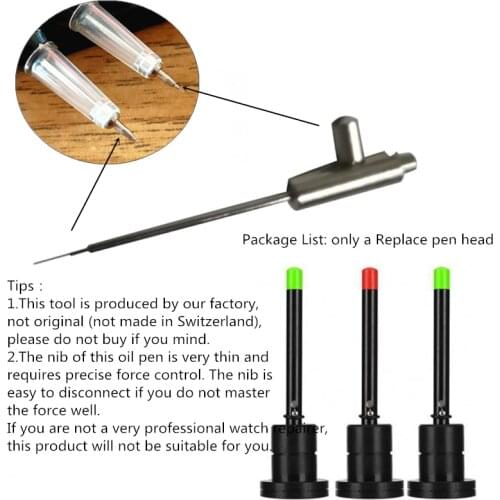 Replace pen head for Automatic Watch Lubricant Oiler Oil Pin Pen Precision Oiler Pen Pin Watch Clock Sewing Repair