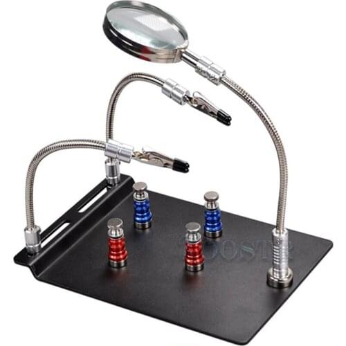 Magnetic PCB Board Fixing Clip Magnifying Glass Repair Fixture Electronic Tool Motherboard Repair Tool