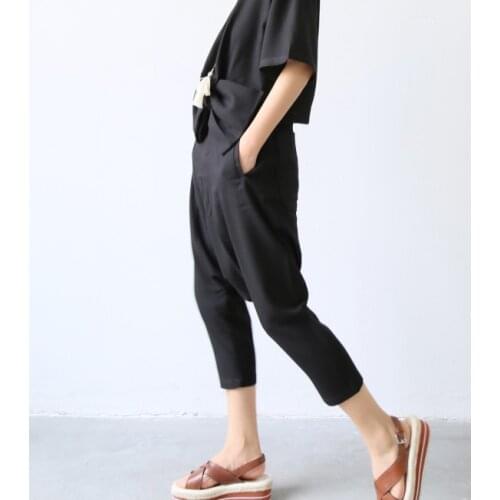 2015 Summer linen hanging crotch pants pants harem pants female 831