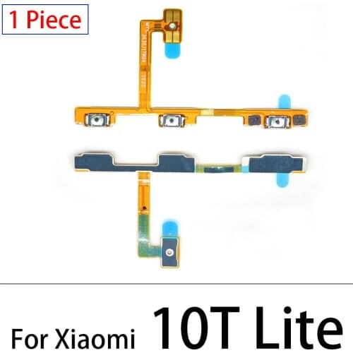 10Pcs/Lot,Power On Off Volume Side Button Key Flex Cable For Xiaomi Mi 10 Mi10 Pro 10T Replacement Parts