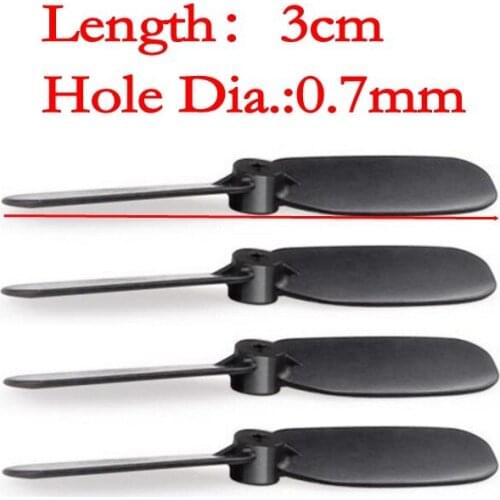 4pcs as showing 3cm 30mm 0.7mm Tail Blades Rotors DIY R/C S107G S105G S108G S109G S102G Helicopter Model DIY Spare Parts Access