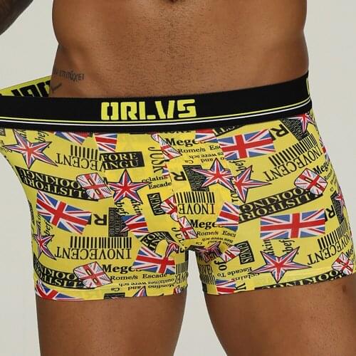 ORLVS Cotton Boxershorts Men Comforable Panties Set Gay Sexy Underwear Man Boxer 5Color Free Shipping 2021Hot M/L/XL/XXL