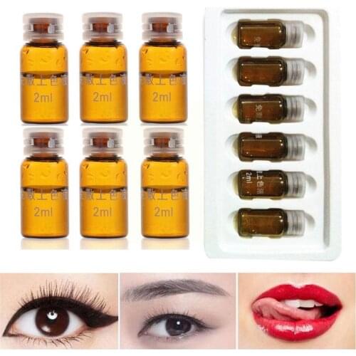 6 Bottles/Pack Effective Fixed Color Microblading Eyebrow Permanent Makeup Anesthetic Liquid Lips Numbing Makeup Tattoo Sup D8V2