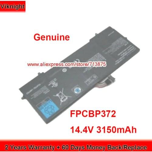 Genuine FMVNBPXXX Battery FPCBP372 for Fujitsu Lifebook U772 FMVNBP220 FPB0281 FPCBPXXX Laptop 14.4V 3150mAh