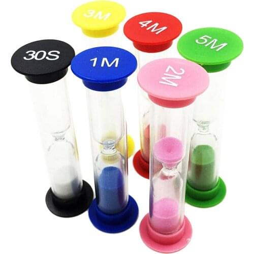 30s 1/2/3/4/5 Minute Sandglass Hourglass Sand Clock Timers Desktop Clock Set Desktop Home Decoration Creative Gift