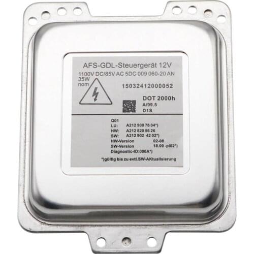 D1S Xenon HID Headlight Ballast for Mercedes Benz W212 C207 A207 5DC009060-20 5DC00906020 HID Xenon Ballast 35W 85V AC