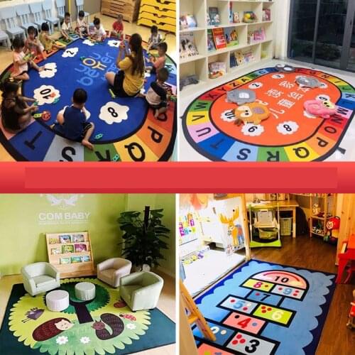 Children Family Foldable Cartoon Baby Play Mat Puzzle Childrens Mat Carpet Baby Climbing Pad Kids Rug Baby Games Mats Toys