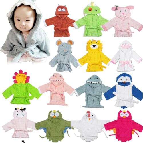 16 Styles Hooded Animal modeling Baby Bathrobe/Cartoon Baby Towel/Character kids bath robe/infant bath towels