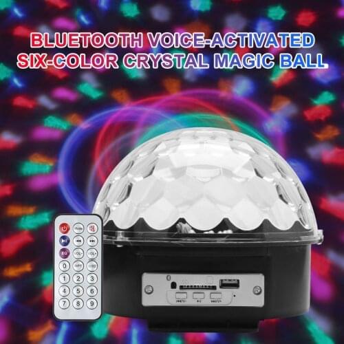 Crystal Magic Ball Stage Effect Light Dmx512 Sound Activated Rotating Disco Ball Party Light For ,KTV, Family Party