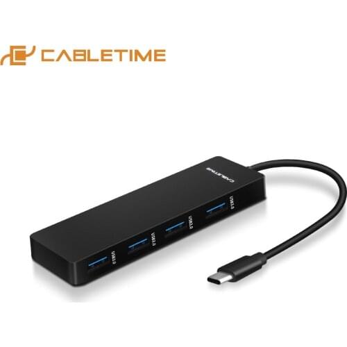 Cabletime Type-C USB 3.0 HUB Data Fast USB Hub Adapter for Macbook Mac Pro Matebook Surface Pro USB Flash Drive C270