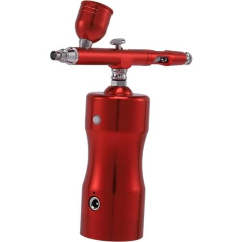 Auto Airbrush Kit Rechargeable Handheld Mini Air Compressor Airbrush Set with 0.4mm Nozzles, Portable Cordless Airbrush with Low