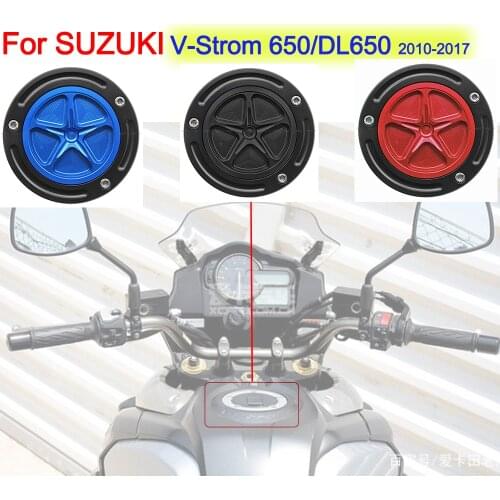 Motorcycle Fuel Gas Tank Cap Cover For For SUZUKI V-Strom 650/DL650 2012-2017