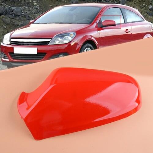 Left Car Side Rearview Wing Mirror Cover Cap Fit For Vauxhall Opel Astra H MK5 2004 2005 2006 2007 2008 2009 Red
