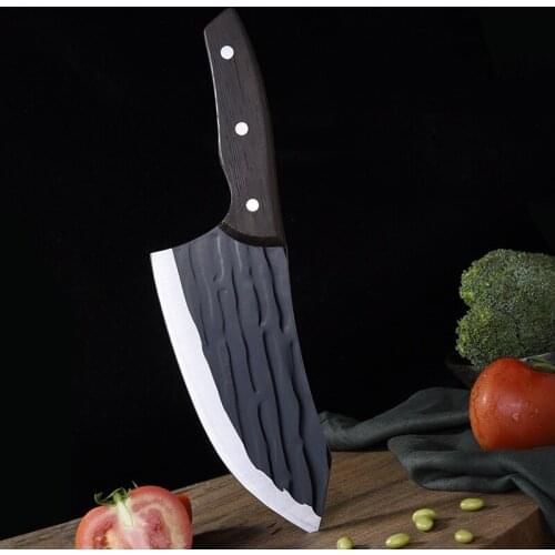 7.5" Kitchen Chef Knife Hand Forged Stainless Steel Meat Chopping Cleaver Butcher Knives Vegetables Slicer Kitchen Accessories