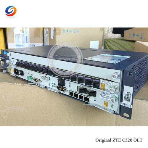 2021 Hot 10G ZTE C320 OLT FTTH xPON OLT 16 ports GTGH C++ and high quality with 110V-220V AC power supply electrical source