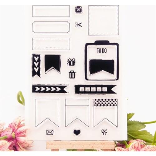 Hot selling Bunting transparent clear stamp / silicone seal roller stamp DIY scrapbook album / card production
