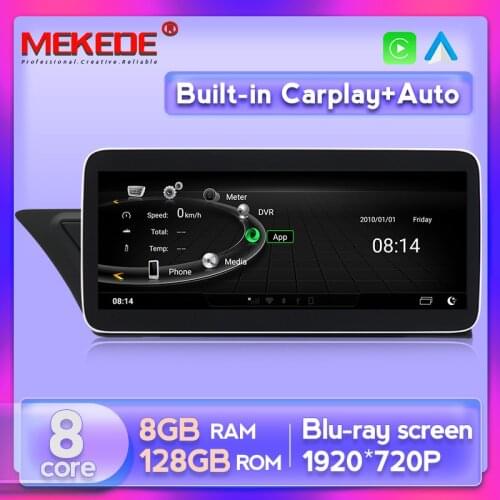Top system 2021!android 10 car gps navigation for Audi A5 A4L B8 2009-2016 8G+128G 12.5"1920X720 Blu-ray screen carplay DSP WiFi