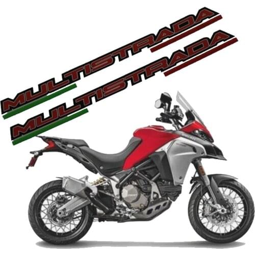 Motorcycle bicycle car fuel tank sticker wheel helmet waterproof reflective logo suitable for Ducati multistrada