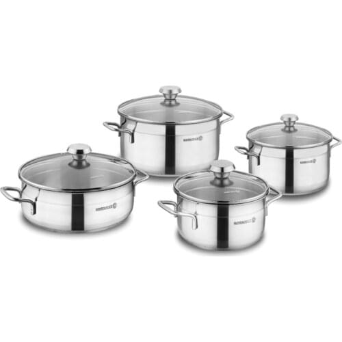 Anka 8 Pieces Stainless Steel Cookware Set