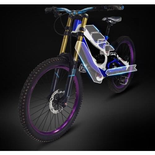 10Pcs Bicycle DIY Graffiti Stickers Innovative Bike Frame Stickers 3D Protection Decals Protect Frame Protector Removeable