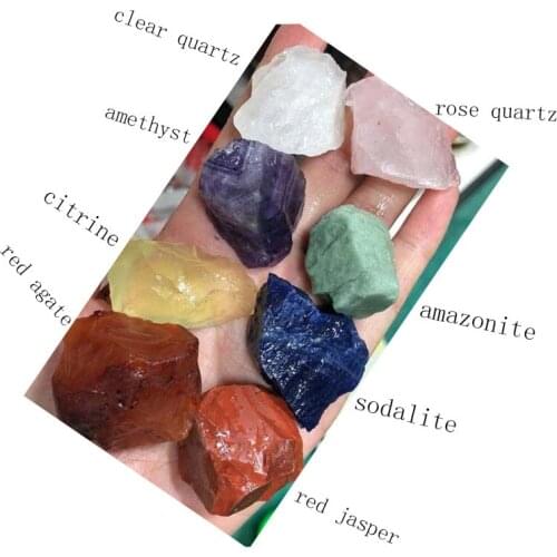 Natural crystal original stone chakra set healing stone