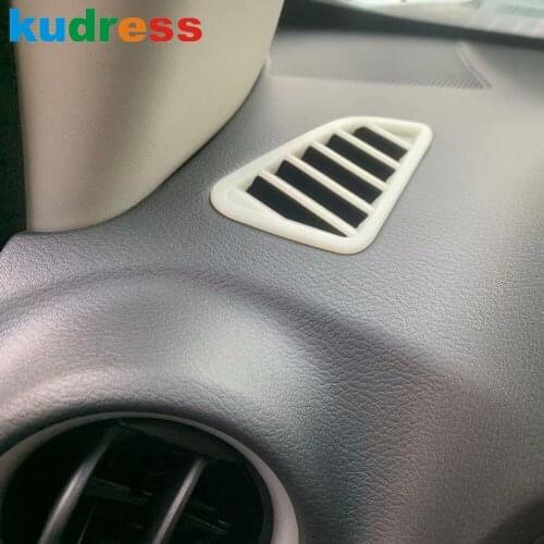 For Nissan Navara NP300 ST 2014 2015 2016 2017 2018 2019 Carbon Fiber Car Interior Dashboard Air Vent AC Outlet Frame Cover Trim
