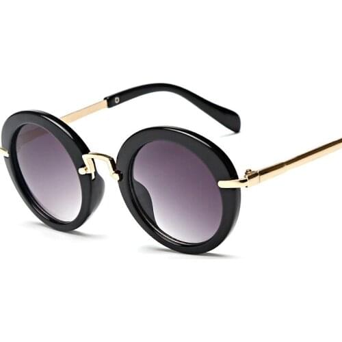 New Round Cute Brand Designer Child Sunglasses Baby Vintage Sun Glasses Girl Cool Eyewear Boys Kids Children Oculos De Sol