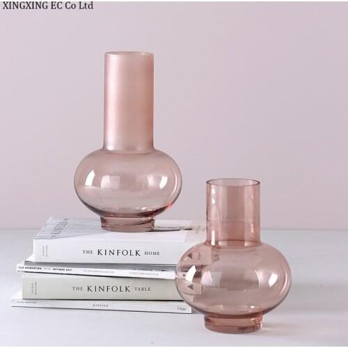 Glass Transparent Vase Decoration Flower Arrangement Dried Flower Decoration Table Hydroponic Green Plant Flower Decoration